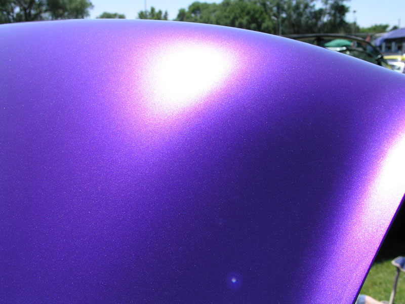 Custom Paint Purple Candy pigment followed by Red ghost pearl.
