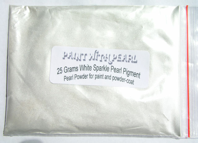 Large picture of white pearl 25 gram bag for custom paint.
