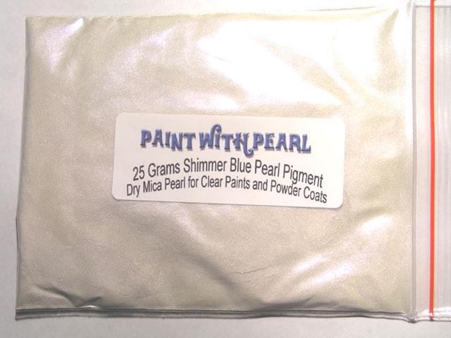 Large photo of gold shimmer pearl powder in 25 gram bag