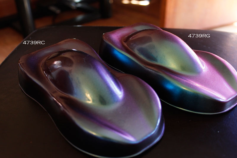 Chameleon Paint and plasti dip pigments on speed shapes