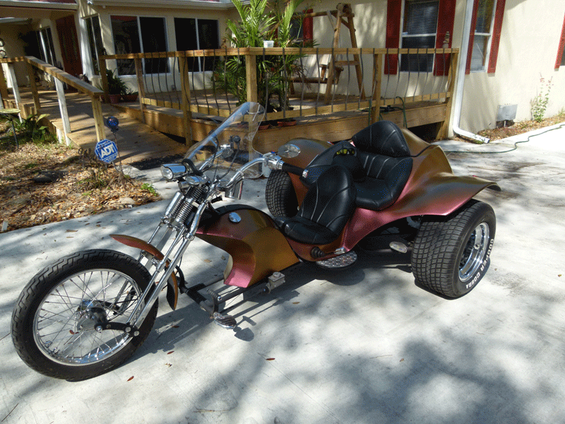 Chameleon Trike Custom paint job.