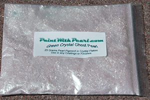 Green Crystal Effects Ghost Pearls for extra flash in your custom paint ghost graphics!