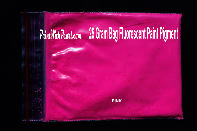 Pink Fluorescent paint pigment for customf paint, fiberglass, sealer, etc.