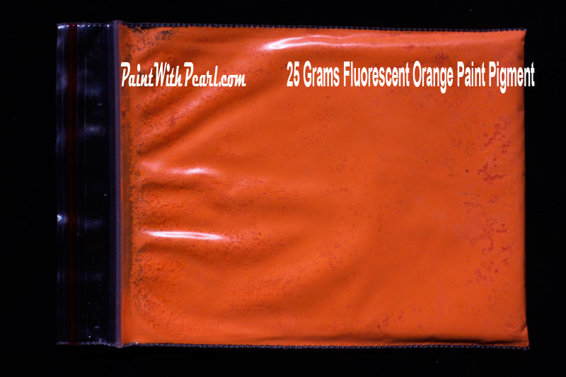 Orange Fluorescent paint pigment for customf paint, fiberglass, sealer, etc.