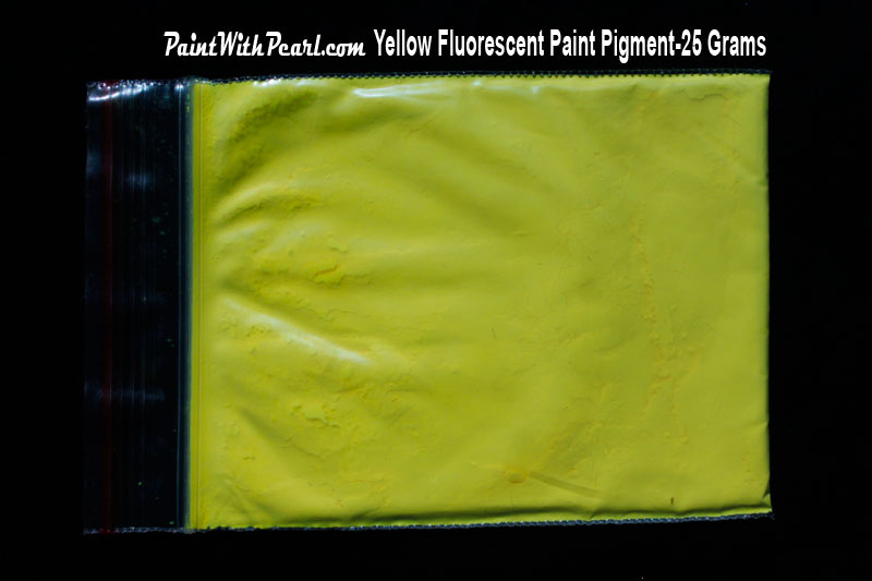 Yellow Fluorescent paint pigment for customf paint, fiberglass, sealer, etc.