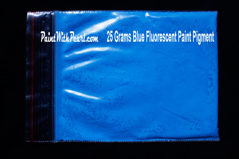 Blue Fluorescent paint pigment for customf paint, fiberglass, sealer, etc.