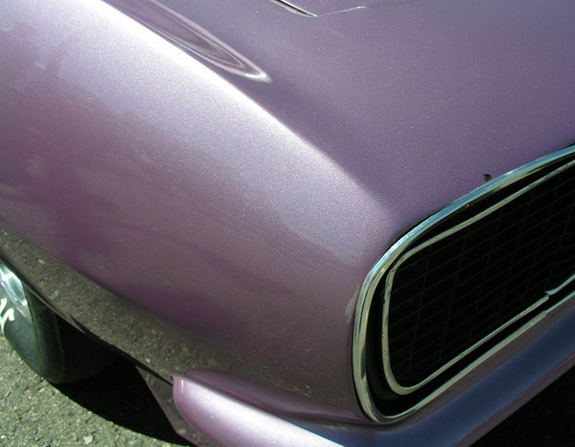 Violet Candy painted over a dark base coat for a great custom paint job.