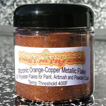 Orange Copper metal flake makes a great custom automotive paint